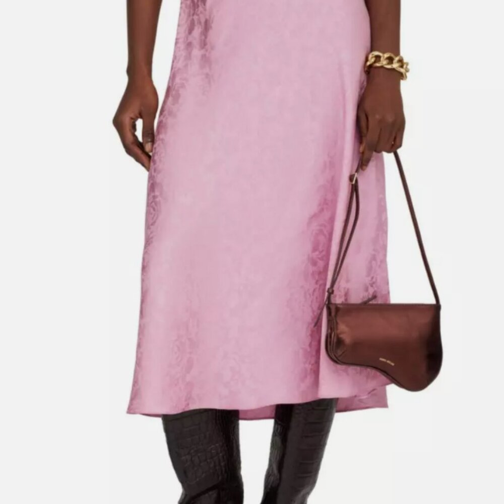 MANU ATELIER mini Curved Metallic Brown shoulder bag MSRP$465